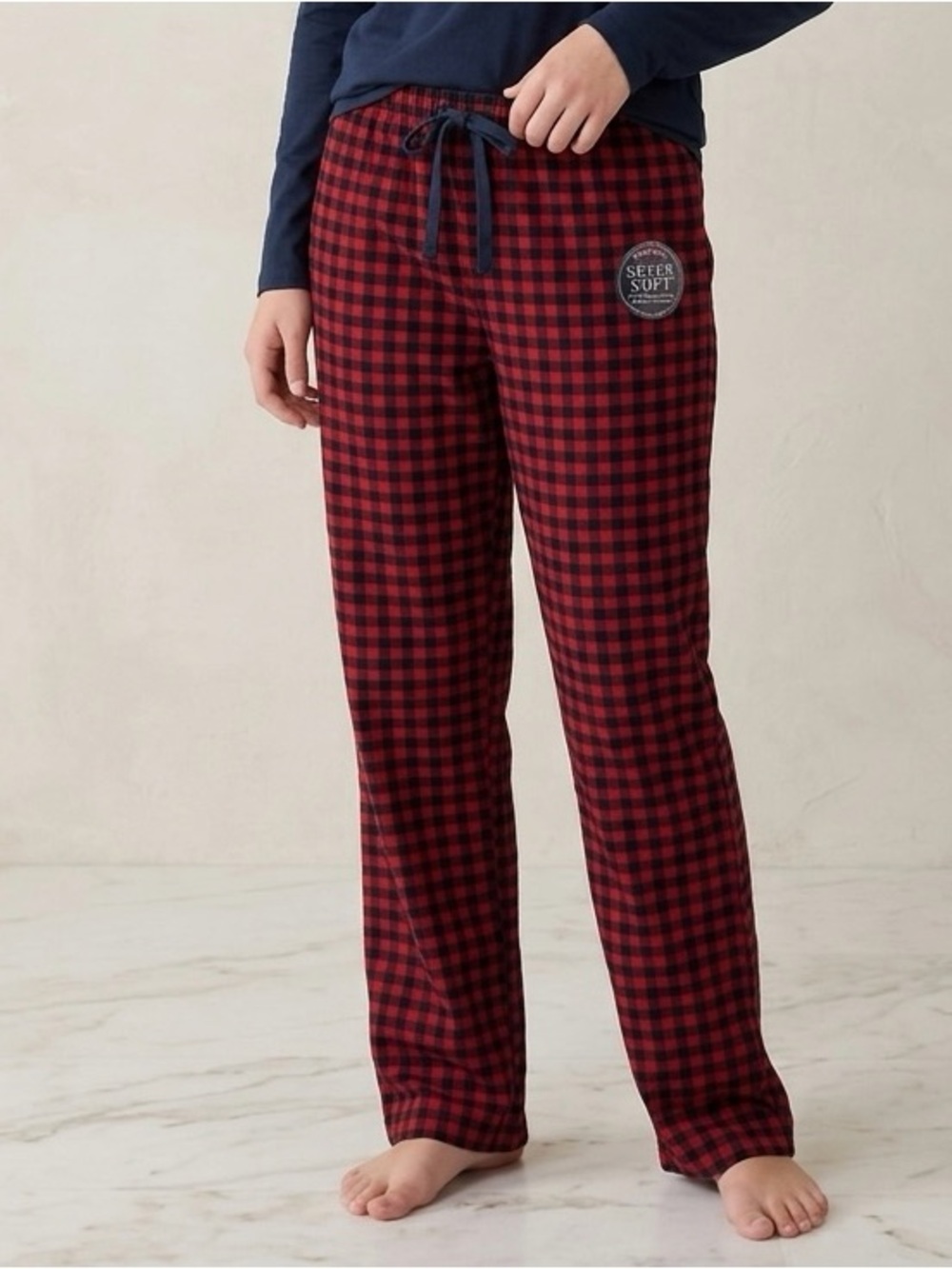 NWT Nautica Red and Black Buffalo Plaid Flannel pajama Pants